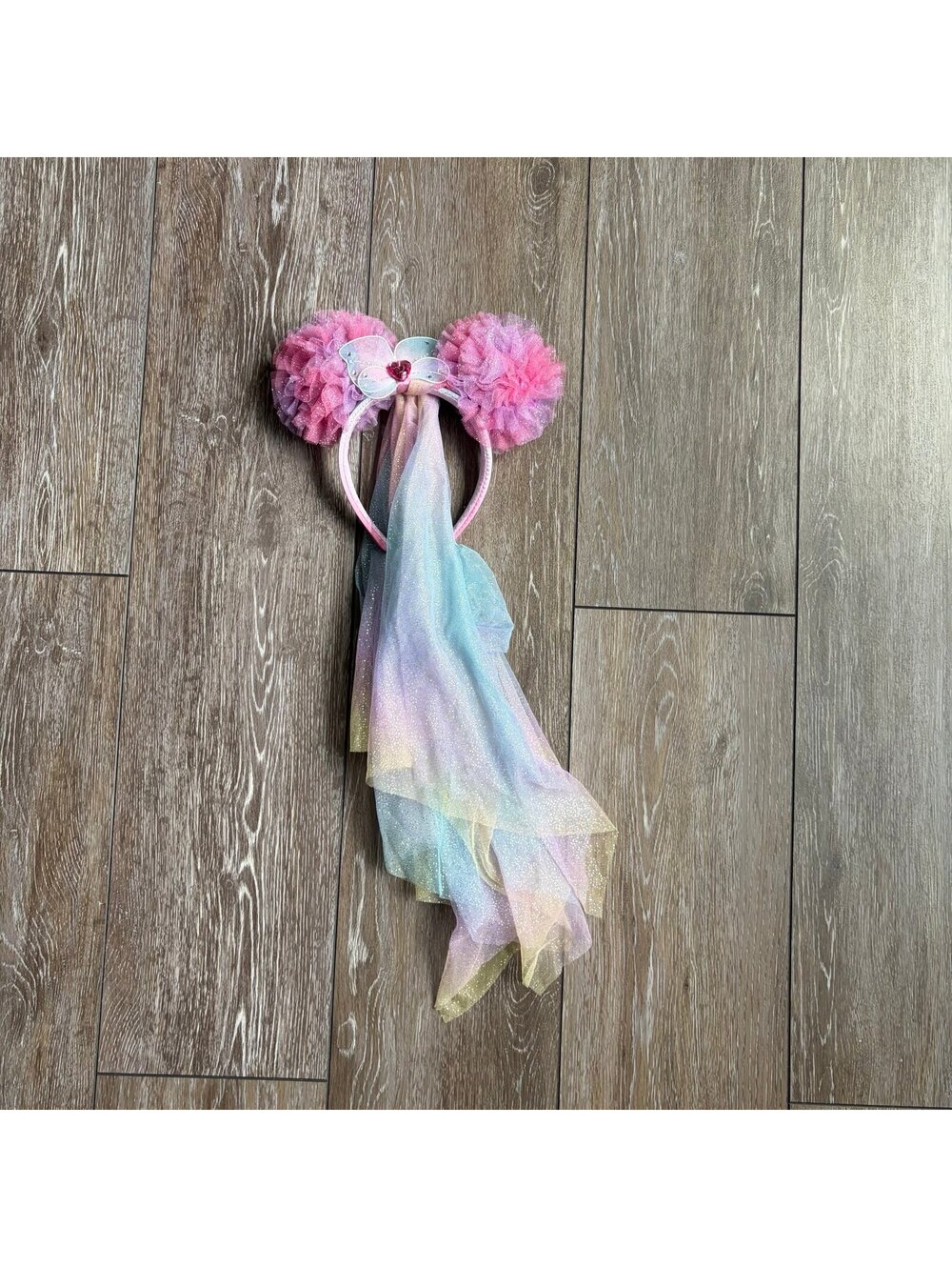 Disney parks Fairies Minnie Mouse ears with veil headband